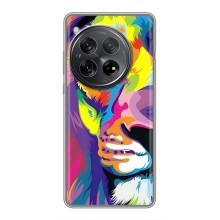 Чехол со Львом для OnePlus 12 (VPrint) (Яркий Лев)