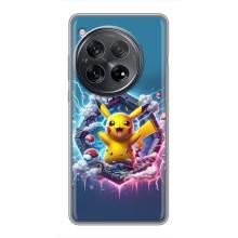 Чехол с Пикачу на OnePlus 12 – Лого Пикачу