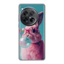 Чехол с принтом стильные животные для ВанПлас 12 – Кролик в очках