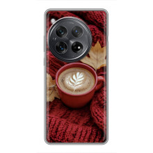 Чохол з унікальним дизайном 'Осінь з кавою' для OnePlus 12 – Кава на ковдрі