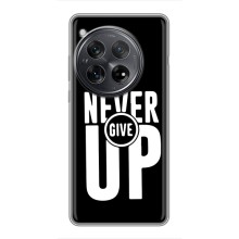 Силиконовый Чехол на OnePlus 12 с картинкой Nike (Never Give UP)