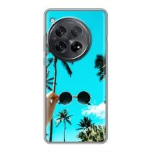 Силиконовый чехол с КАРТИНКАМИ лето для OnePlus 12 (AlphaPrint) (Взгляд лето)
