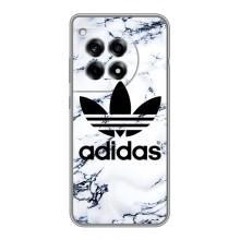 Чехлы Адидас для OnePlus 12R (AlphaPrint) (Адидас на мраморе)
