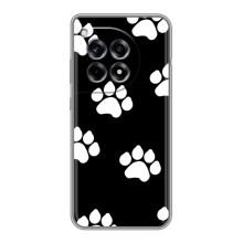 Чехлы с собаками для OnePlus 12R (VPrint) (Следы собаки)
