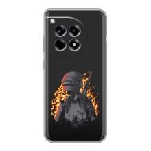 Чохол з картинкою "Герой Pubg" на OnePlus 12R (В полум'ї)