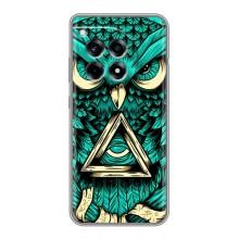 Чехол с птицами на OnePlus 12R (VPrint) (Сова с глазом)