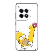 Чехол с Симпсонами для OnePlus 12R (VPrint) (Гомер с пончиком)