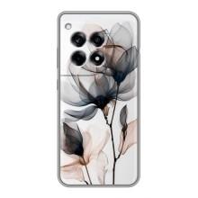 Чехол с цветочным принтом на ВанПлас 12р – Цветы на белом