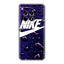 Чехол с логотипом Найк на OnePlus 12R (Найк на фиолетовом)