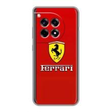 Силіконовий бампер з картинкою машини на OnePlus 12R (Ferrari Logo)
