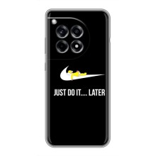 Силиконовый Чехол на OnePlus 12R с картинкой Nike (Later)