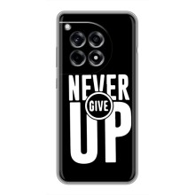 Силиконовый Чехол на OnePlus 12R с картинкой Nike – Never Give UP