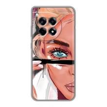 Силіконовый Чохол на OnePlus 12R з картинкой Модных девушек (Дівчина та вії)