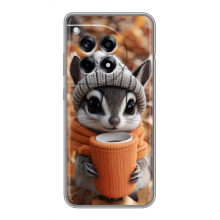 Печатный чехол «Зверята с кофе» для OnePlus 12R