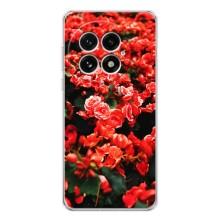 Чохли з квітами для OnePlus 13 (VPrint) (Квіти червоні)