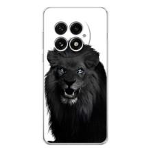 Чехлы с картинками животных OnePlus 13 (Черный ЛЕВ)