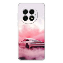 Чехол с авто Порше для OnePlus 13 – Розовый Порше
