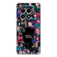 Чехол Гра в кальмара для OnePlus 13 – Коллаж игры кальмара