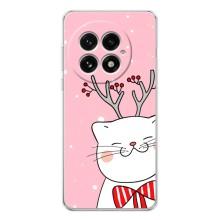 Новорічні Чохли для ВанПлас 13 (VPrint) (Зимовий кіт)