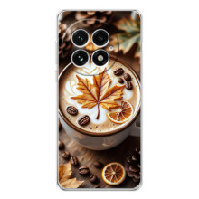 Чехол с уникальным дизайном «Осень с кофе» для OnePlus 13 – Пряный кофе