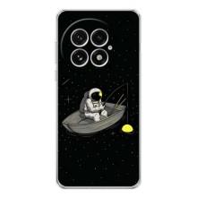 Силиконовый Чехол с принтом "Космонавты" на OnePlus 13 – Космонавт на рыбалке