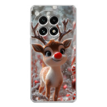 Яркий чехол для OnePlus 13 с Зимними Оленятами