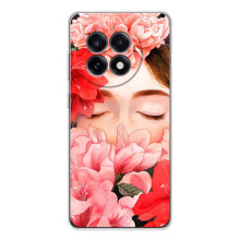 Чехлы (ART) Цветы на OnePlus 13R (VPrint) (Глаза в цветах)
