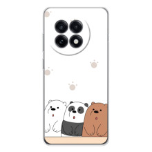 Чехлы с изображением разных животных для OnePlus 13R (Удивленные медвеженки)
