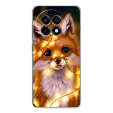 Чехлы с картинкой Лисички для OnePlus 13R (VPrint) – Лисичка в гирляндах