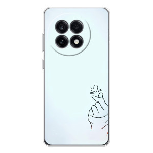 Чехлы (Знак сердечка) на OnePlus 13R – Сердце на голубом