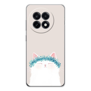 Чохол на тематику: Коти для OnePlus 13R – Білий котик