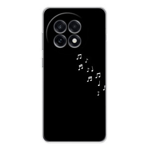 Чохол з картинками на чорному фоні для OnePlus 13R – Ноти