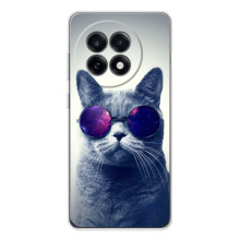 Чехол с принтом для OnePlus 13R (AlphaPrint) Модные коты (Стильный кот)