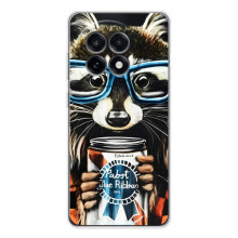 Чохол з принтом для 13Р - (Прикольні) (AlphaPrint) (Єнот з банкою)