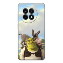 Чехол с мультфильмом Шрек на OnePlus 13R – Шрек и осел