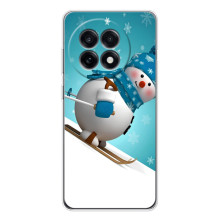 Новогодние Чехлы для 13Р (VPrint) (Снеговик на лыжах)