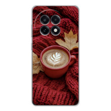 Чехол с уникальным дизайном «Осень с кофе» для OnePlus 13R – Кофе на пледе