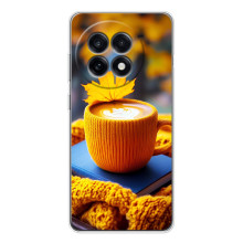 Чехол с уникальным дизайном «Осень с кофе» для OnePlus 13R – Кофе с жёлтым