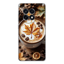 Чехол с уникальным дизайном «Осень с кофе» для OnePlus 13R – Пряный кофе