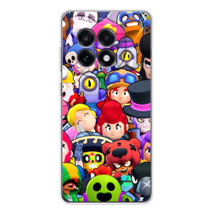 Силиконовый Чехол на OnePlus 13R с картинкой Brawl Stars – Персонажи