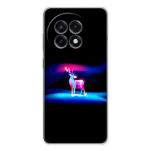 Силиконовый бампер с картинкой животных для OnePlus 13R (Яркий олень)