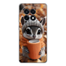 Печатный чехол «Зверята с кофе» для OnePlus 13R