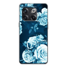 Чехлы (ART) Цветы на OnePlus 13s (VPrint) (Голубые Бутоны)