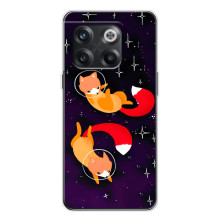 Чехлы с картинкой Лисички для OnePlus 13s (VPrint) (Лисички космонавты)