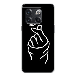 Чехлы (Знак сердечка) на OnePlus 13s – Сердце на черном