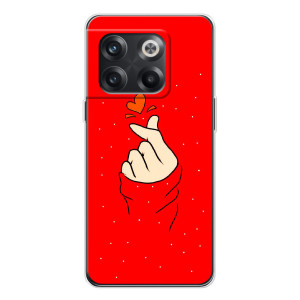 Чехлы (Знак сердечка) на OnePlus 13s – Сердце на красном