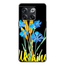 Чехол на OnePlus 13s Украинский дизайн – Ukraine в цветочках