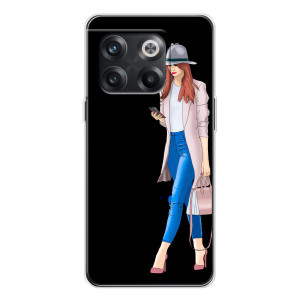 Чехол с картинкой Модные Девчонки OnePlus 13s – Девушка со смартфоном