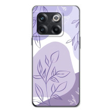 Силконовий чохол з принтом в квітах на OnePlus 13s – Фіолетовий дизайн