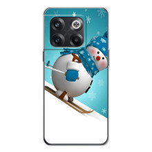 Новогодние Чехлы для 13с (VPrint) (Снеговик на лыжах)